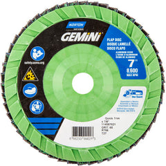 7 × 7/8″ Gemini Plastic Flat Flap Disc Type 27 P60 Grit R766 Zirconia Alumina - Eagle Tool & Supply