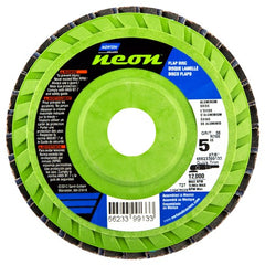 5″ × 1/4″ × 7/8″ Neon R766 Flap Disc Type 27 Flat 36 Grit - Eagle Tool & Supply
