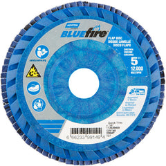 5 × 7/8″ BlueFire Plastic Flat Flap Disc Type 27 P40 Grit R884P Zirconia Alumina - Eagle Tool & Supply
