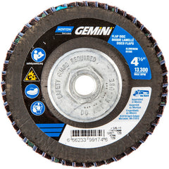 ‎4-1/2 × 5/8 - 11″ Gemini Fiberglass Conical Flap Disc Type 29 P120 Grit R766 Zirconia Alumina - Eagle Tool & Supply