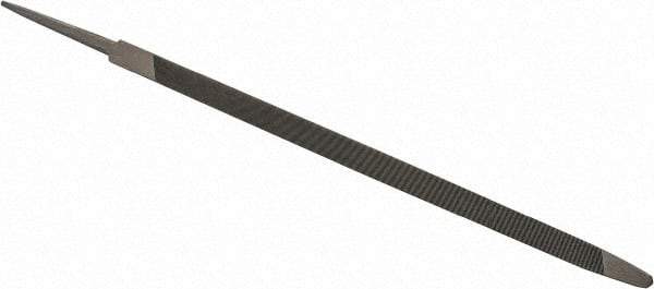 Value Collection - 9-3/4" Long, Taper American-Pattern File - Single Cut, 0.33" Overall Thickness, Tang - Eagle Tool & Supply