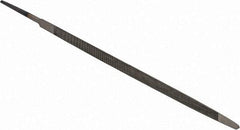 Value Collection - 7.61" Long, Taper American-Pattern File - Single Cut, 0.24" Overall Thickness, Tang - Eagle Tool & Supply