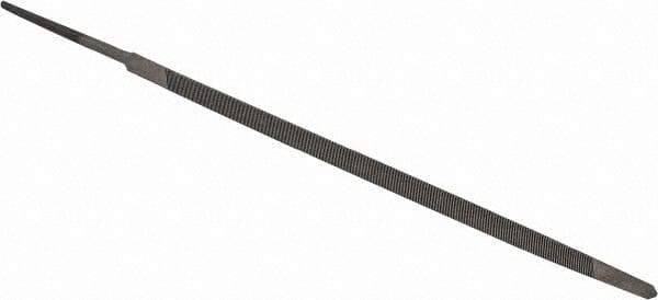 Value Collection - 6.44" Long, Taper American-Pattern File - Single Cut, 0.18" Overall Thickness, Tang - Eagle Tool & Supply