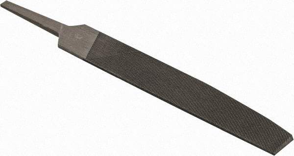 Value Collection - 5.3" Long, Second Cut, Knife American-Pattern File - Double Cut, 0.11" Overall Thickness, Tang - Eagle Tool & Supply