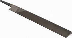 Value Collection - 7.61" Long, Smooth Cut, Knife American-Pattern File - Double Cut, 0.18" Overall Thickness, Tang - Eagle Tool & Supply