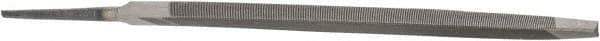 Value Collection - 6.44" Long, Taper American-Pattern File - Single Cut, 1/4" Overall Thickness, Tang - Eagle Tool & Supply