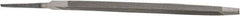 Value Collection - 6.44" Long, Taper American-Pattern File - Single Cut, 1/4" Overall Thickness, Tang - Eagle Tool & Supply