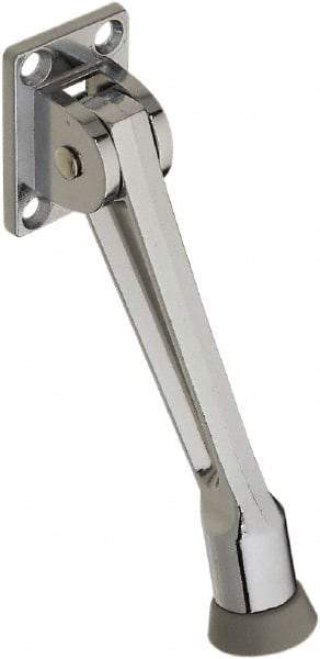 National Mfg. - 5" Projection Kickdown Door Stop - Screw Mount, Chrome Finish - Eagle Tool & Supply