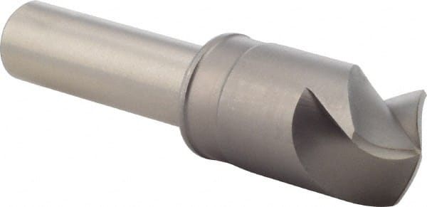 M.A. Ford - 3/4" Head Diam, 1/2" Shank Diam, 3 Flute 120° High Speed Steel Countersink - Eagle Tool & Supply
