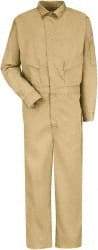 VF Imagewear - Size 38 Regular, Khaki, Zipper, Flame Resistant/Retardant Coverall - 38" Chest, Cotton, Nylon, Excel F ComforTouch, 7 Pockets - Eagle Tool & Supply