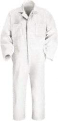 VF Imagewear - Size 48 Regular, White, Zipper, General Purpose Coverall - 48" Chest, Cotton, Polyester, 7 Pockets, Pre-Cure Durable Press with Soil Release, Side Vent Openings, Sized to be Worn Over Clothes - Eagle Tool & Supply