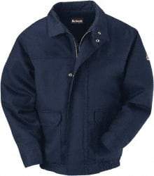 VF Imagewear - Size 3XL Cold Weather & Flame Resistant/Retardant Jacket - Navy, Cotton & Nylon, Zipper Closure, 52" Chest - Eagle Tool & Supply