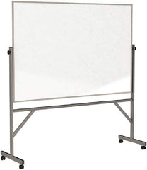 Ghent - 78" High x 77" Wide Reversible Dry Erase Board - Acrylate, 20" Deep, Includes Eraser & 4 Markers - Eagle Tool & Supply