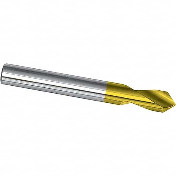 Magafor - 6mm Body Diam, 90°, 2-5/8" OAL, Cobalt Spotting Drill - Eagle Tool & Supply
