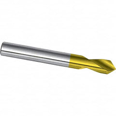 Magafor - 1/8" Body Diam, 90° Point, Cobalt, 2" Overall Length, Spotting Drill - Eagle Tool & Supply