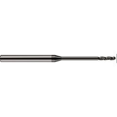 Harvey Tool - 1/16" Diam, 1/2" LOC, 3 Flute Solid Carbide Ball End Mill - Exact Industrial Supply