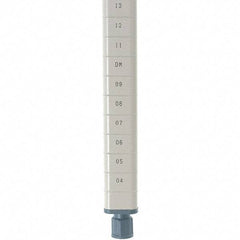 Metro - 13" High, Open Shelving Post - Steel with Epoxy Coating, Use with Metro Max Q Shelves - Eagle Tool & Supply