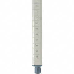 Metro - 27" High, Open Shelving Post - Steel with Epoxy Coating, Use with Metro Max Q Shelves - Eagle Tool & Supply