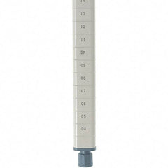 Metro - 54" High, Open Shelving Post - Steel with Epoxy Coating, Use with Metro Max Q Shelves - Eagle Tool & Supply