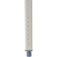 Metro - 63" High, Open Shelving Post - Steel with Epoxy Coating, Use with Metro Max Q Shelves - Eagle Tool & Supply