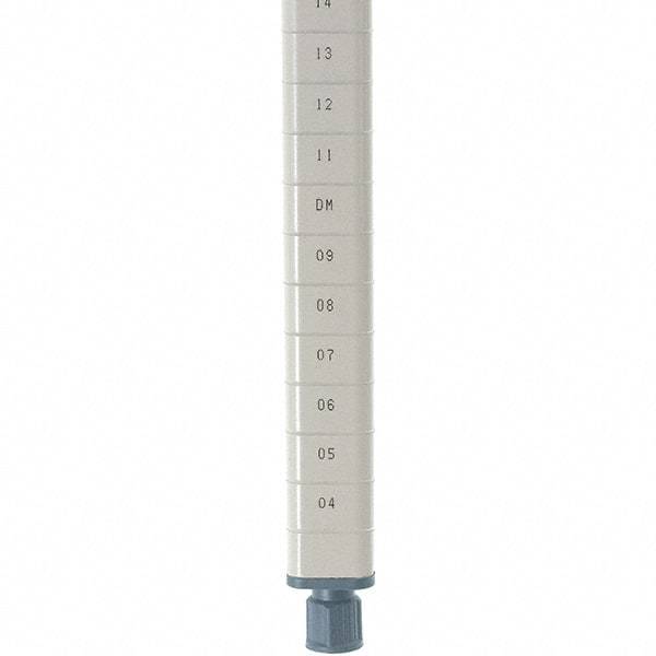 Metro - 74" High, Open Shelving Post - Steel with Epoxy Coating, Use with Metro Max Q Shelves - Eagle Tool & Supply