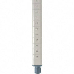 Metro - 74" High, Open Shelving Post - Steel with Epoxy Coating, Use with Metro Max Q Shelves - Eagle Tool & Supply