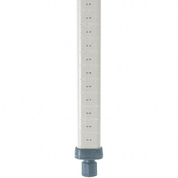 Metro - 54" High, Open Shelving Post - Polymer, Use with Metro Max I Shelving - Eagle Tool & Supply