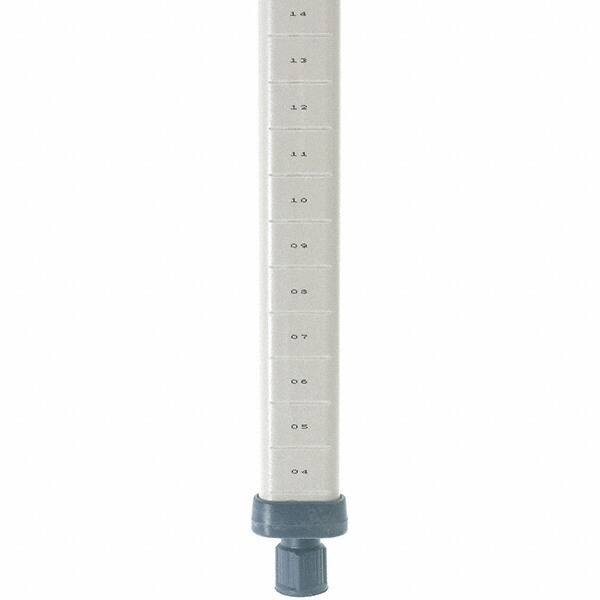 Metro - 63" High, Open Shelving Post - Polymer, Use with Metro Max I Shelving - Eagle Tool & Supply