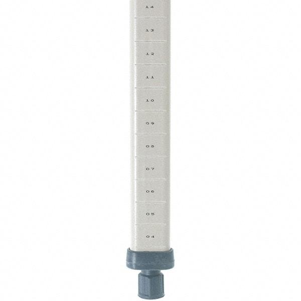 Metro - 74" High, Open Shelving Post - Polymer, Use with Metro Max I Shelving - Eagle Tool & Supply