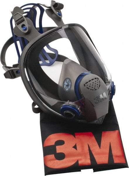 3M - Series FF-400, Size S Full Face Respirator - 6-Point Suspension, Bayonet Connection - Eagle Tool & Supply