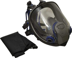 3M - Series FF-400, Size M Full Face Respirator - 6-Point Suspension, Bayonet Connection - Eagle Tool & Supply
