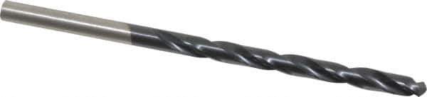 Hertel - 5/32" 135° High Speed Steel Jobber Drill - TiAlN Finish, Right Hand Cut, Spiral Flute, Straight Shank, 3-1/8" OAL, Split Point - Eagle Tool & Supply