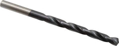 Hertel - 15/64" 135° High Speed Steel Jobber Drill - TiAlN Finish, Right Hand Cut, Spiral Flute, Straight Shank, 3-7/8" OAL, Split Point - Eagle Tool & Supply