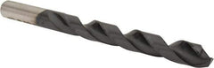 Hertel - 25/64" 135° High Speed Steel Jobber Drill - TiAlN Finish, Right Hand Cut, Spiral Flute, Straight Shank, 5-1/8" OAL, Split Point - Eagle Tool & Supply