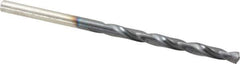 Hertel - #25 135° High Speed Steel Jobber Drill - TiAlN Finish, Right Hand Cut, Spiral Flute, Straight Shank, 3" OAL, Split Point - Eagle Tool & Supply