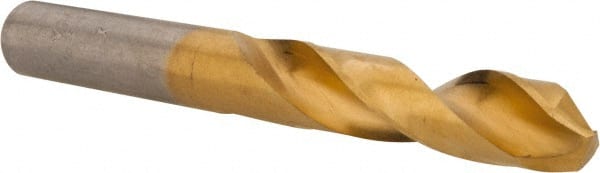 Hertel - 0.397" 135° Spiral Flute High Speed Steel Screw Machine Drill Bit - Eagle Tool & Supply