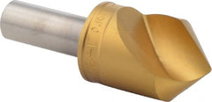M.A. Ford - 1" Head Diam, 1/2" Shank Diam, 1 Flute 90° High Speed Steel Countersink - Eagle Tool & Supply
