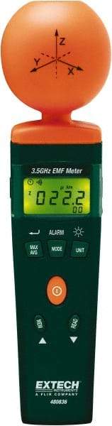 Extech - 3-1/2 Ghz Max, LCD Display, RF and EMF Meter - 9V Power Supply - Eagle Tool & Supply