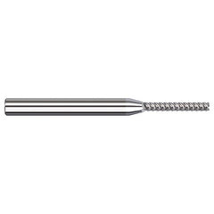 Variable Helix End Mills for Aluminum Alloys - Finishers - 0.0620″ (1/16″) Cutter Diameter × 0.6250″ (5/8″) Length of Cut Carbide Square End Mill Finisher for Aluminum Alloys, 5 Flutes, TiB2 Coated - Exact Industrial Supply