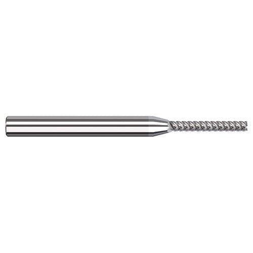Variable Helix End Mills for Aluminum Alloys - Finishers - 0.0780″ (5/64″) Cutter Diameter × 0.4060″ (13/32″) Length of Cut Carbide Square End Mill Finisher for Aluminum Alloys, 5 Flutes, TiB2 Coated - Exact Industrial Supply