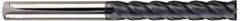 SGS - 1", 2-1/4" LOC, 1" Shank Diam, 5" OAL, 4 Flute, Solid Carbide Square End Mill - Single End, AlTiN Finish, Spiral Flute, 38° Helix, Centercutting, Right Hand Cut, Right Hand Flute, Series 63 - Eagle Tool & Supply
