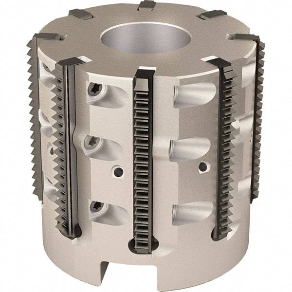 Vargus - 2.323" Cut Diam, 7.874" Max Depth of Cut, 1" Arbor Hole Diam, Internal/External Indexable Thread Mill - Insert Style 40L, 9 Inserts, Toolholder Style RTMC-D, 2" OAL - Eagle Tool & Supply