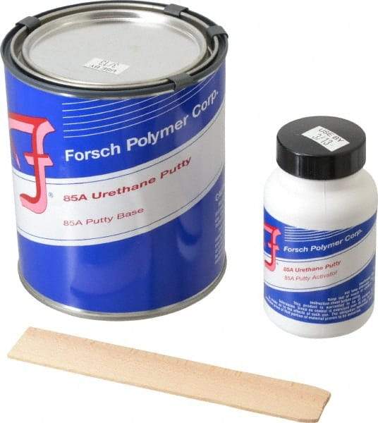 Forsch Polymer Corp - 4 Lb Kit Amber Urethane Putty - 45 min Tack Free Dry Time, 48 hr Full Cure Time, Series URS 5885 - Eagle Tool & Supply