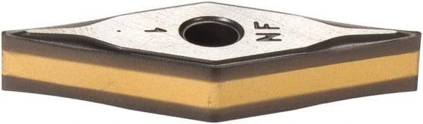 Iscar - VNMG331 NF Grade IC8250 Carbide Turning Insert - TiCN/Al2O3/TiN Finish, 35° Diamond, 3/8" Inscr Circle, 3/16" Thick, 1/64" Corner Radius - Eagle Tool & Supply