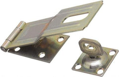 National Mfg. - 1-3/4" Wide, Swivel Staple Safety Hasp - Steel - Eagle Tool & Supply