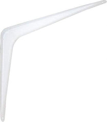 National Mfg. - 100 Lb Capacity, White Shelf Brackets - 12" Long x 14" High x 1.9" Wide - Eagle Tool & Supply