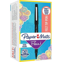 Paper Mate - Pens & Pencils Type: Porous Point Pen Color: Black - Eagle Tool & Supply