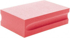 Brite Star - 1800 Grit, Diamond Hand Pad - Red, 2-1/4" Wide x 3-3/4" Long, Coated - Eagle Tool & Supply