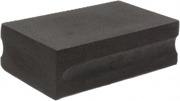 Brite Star - 120 Grit, Diamond Hand Pad - Black, 2-1/4" Wide x 3-3/4" Long, Coated - Eagle Tool & Supply
