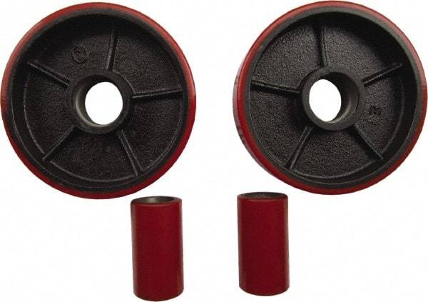 Value Collection - 4,400 Lb Capacity, 6-1/2" Lift Replacement Wheel Kit for Low Profile Pallet Jack - 2" Min Lift Height, 48" Fork Length x 27" Fork Width, 27" Overall Width - Eagle Tool & Supply